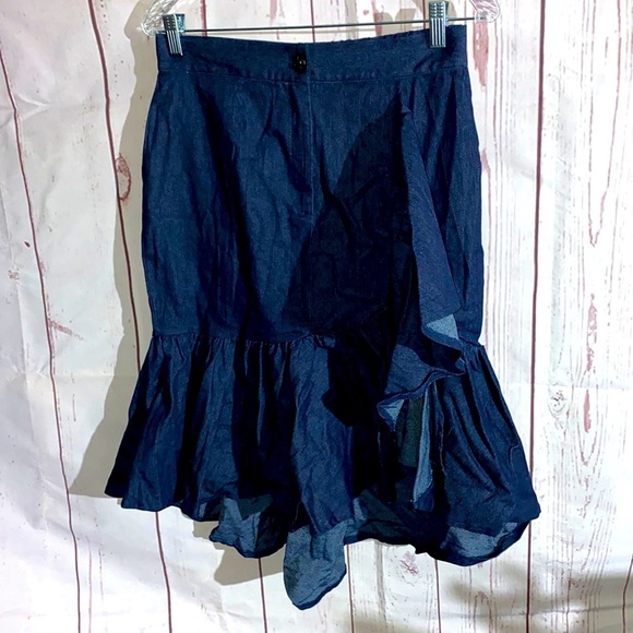 None Dresses & Skirts - Tiered Ruffle Hem MIDI skirt